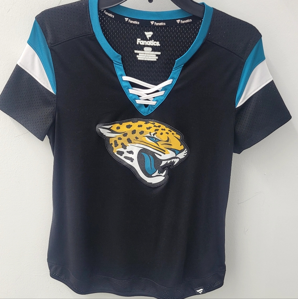 Fanatics women's black Jacksonville Jaguars Size Med. Fits Like A Large. - Picture 3 of 8